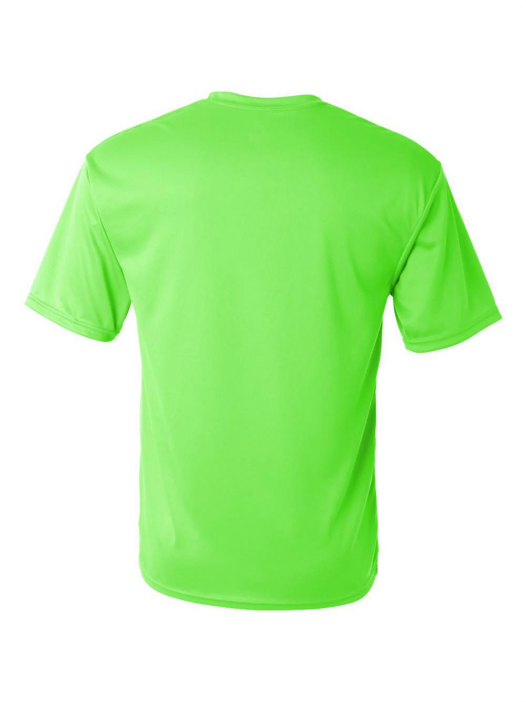 【AFB】SPORTS TEE LIME C2 Sport Performance Moisture Wicking T-Shirt, Lime, Size L