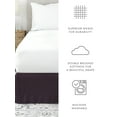 thumbnail image 6 of Comfort Canopy - Purple Pleated Bed Skirt Box Spring Frame Cover for TwinXL Size Bedding, 6 of 8