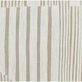 thumbnail image 2 of 22 Inch Square Accent Throw Pillow, Hand Embroidered Linear Patterns, Ivory, 2 of 5