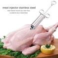 thumbnail image 4 of Meat Injector Syringe, 2-oz Marinade Flavor Injector 304 Stainless Steel With 3 Professional Needle, 4 of 5