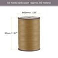 thumbnail image 2 of Thin Waxed Thread 93 Yards 0.65mm Polyester String Cord for Machine Sewing Hand Quilting Weaving, Pastel Brown, 2 of 5