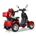 thumbnail image 3 of Mobility Scooters Fastest Mobility Scooter With Four Wheels For Adults & Seniors, Red 800W motor at 15 MPH, 3 of 9
