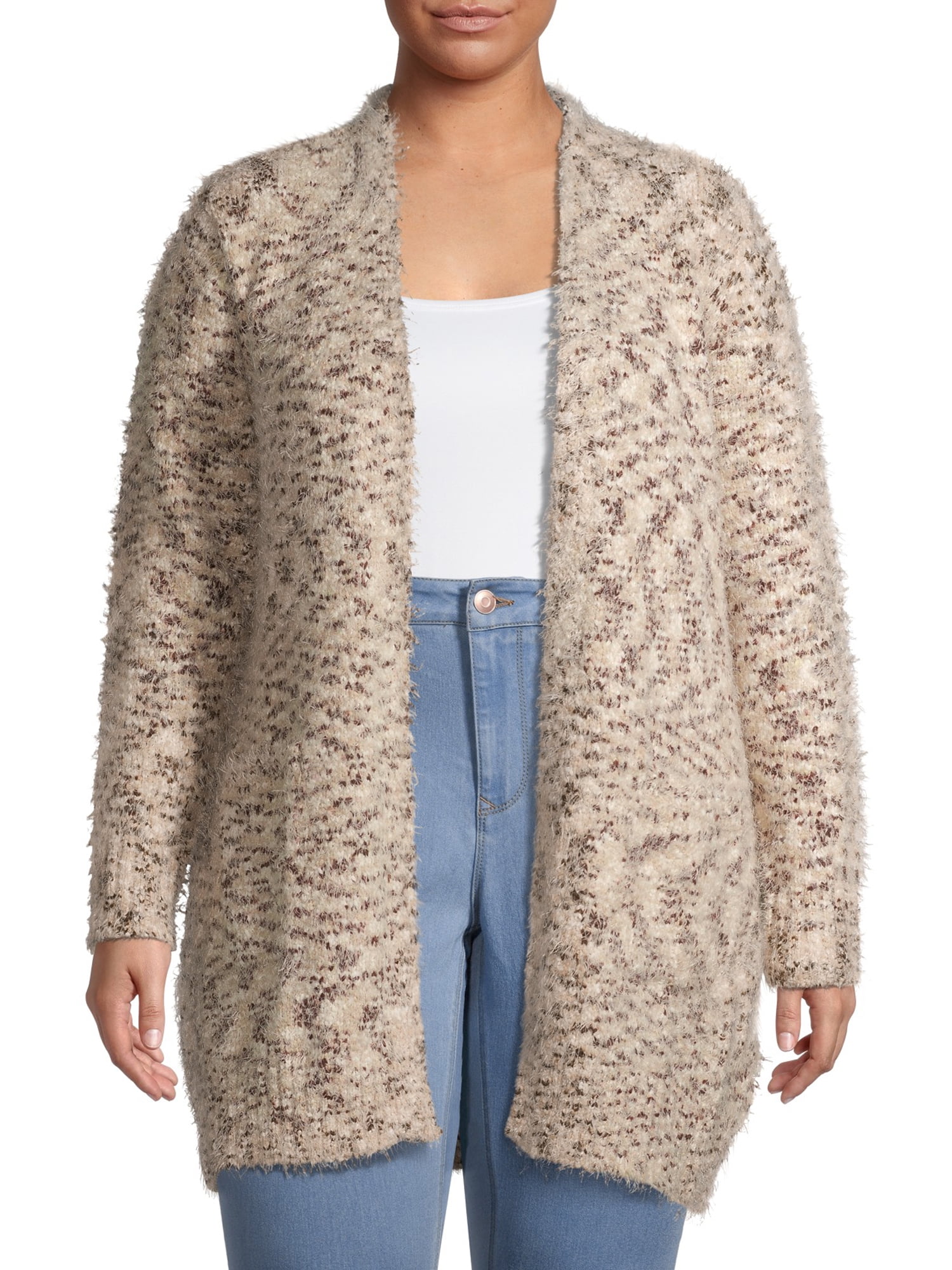 Front Eyelash Cardigan - Walmart 