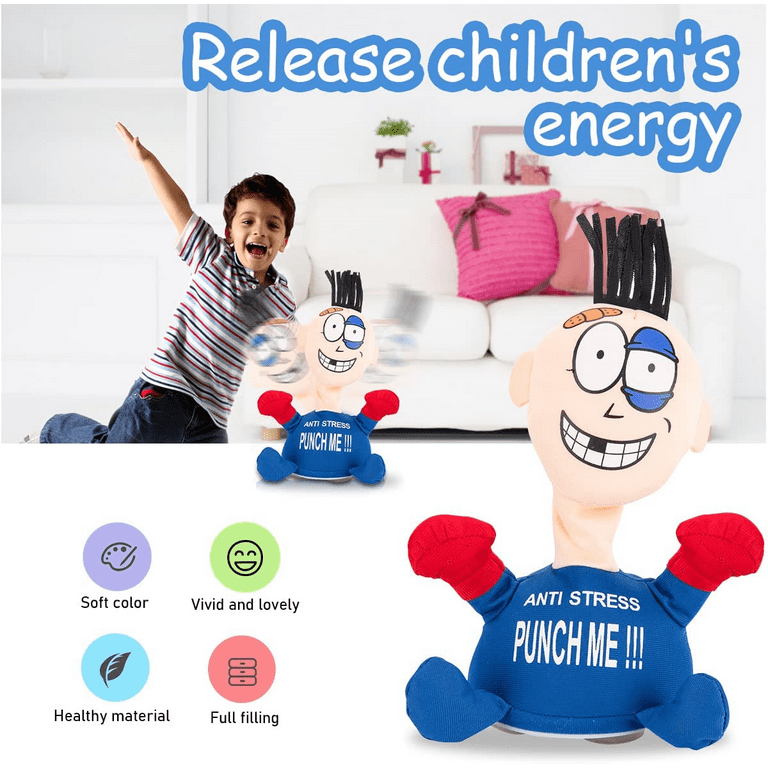 Electric Plush Punch Me Toys Emotional Vent Plushies Decompression Soft  Stuffed Anti-Stress Doll Peluche Kids Christmas Gifts - AliExpress