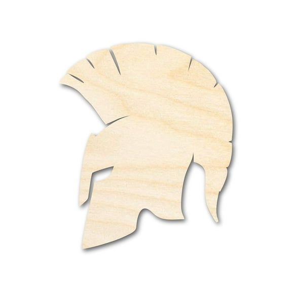 Unfinished Wood Trojan Mascot Shape 8" / 1/4"