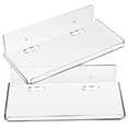 thumbnail image 4 of 2pcs Floating Shelves Wall Acrylic Floating Shelves No Drill Shelf Wall Shelves for Living Room Bedroom, 4 of 8
