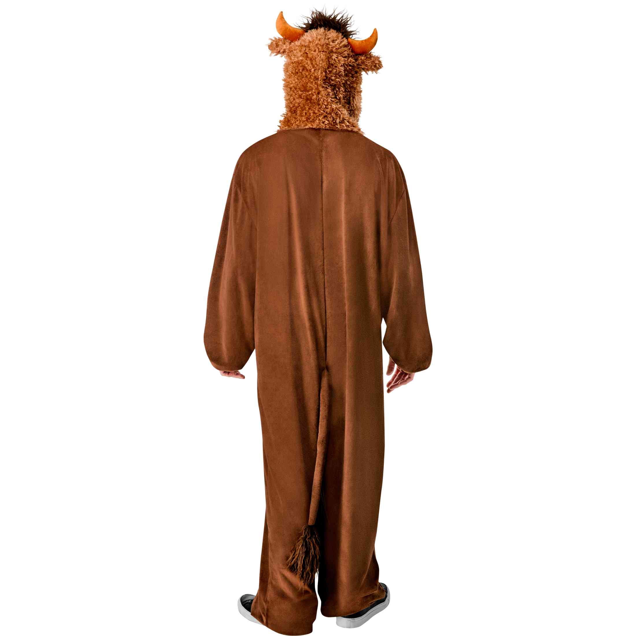 Highland Cow Jumpsuit Halloween Costume for Adults, Unisex Adult Size L (36/42), by Way to Celebrate