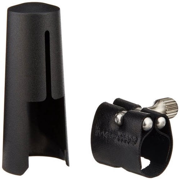 Rovner L2 Light Ligature with Cap for Metal Soprano Sax, Nickel Fittings