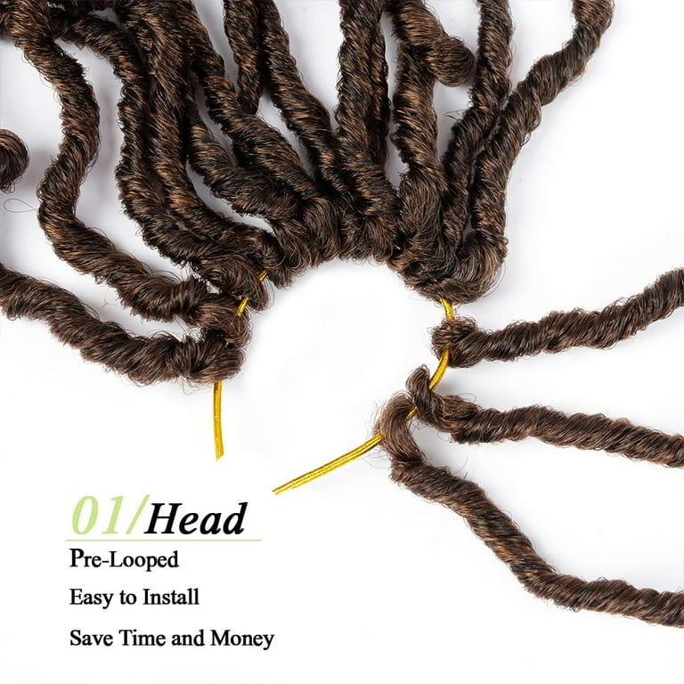 Umylar Soft Locs 36 Inch Faux Locs Crochet Hair 4 Packs Pre