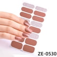 thumbnail image 4 of 16Pieces Semi Cure Nail Strips, Nail Sticker Long Lasting Nail Wraps, 4 of 11