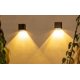 thumbnail image 1 of Luces de pared para exteriores para Patio, apliques de pared Led, accesorio de iluminación impermeable, paquete de 2 (luz cálida + luz de color) Rojo Verde, 1 of 5