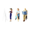 thumbnail image 1 of 1:64 Lector De Figuras Paisaje Miniaturas Accesorios Suministros +Miniatura De Personas Modelo Pintor 1/64 Miniaturas Para Escritorio Micro Paisaje Púrpura, 1 of 9