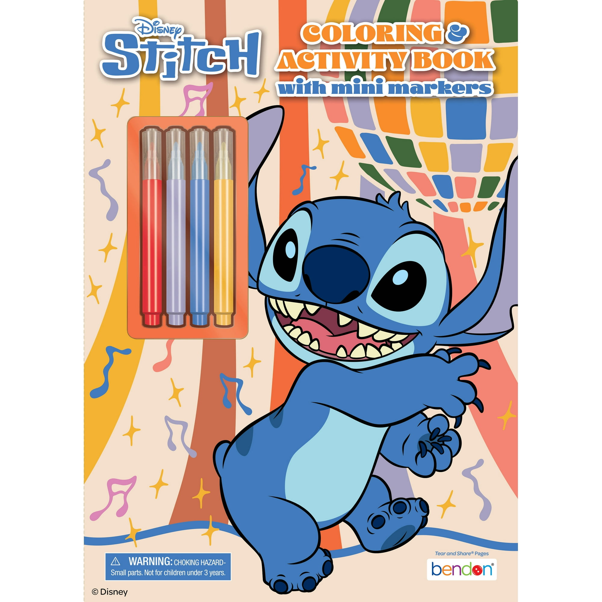 Disney Lilo & Stitch 32-Page Coloring and Activity Book with 4 Mini Markers