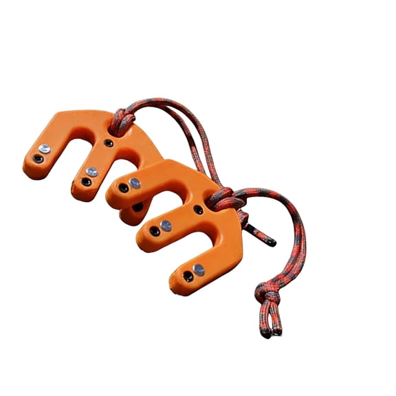 Game & Gear Hoist Block and Tackle System, Ultralight Hunting Game Hoist, Portable Nylon Block and Tackle Pulley System, Compact Game Lifting Tool for Backcountry Hunting, Orange