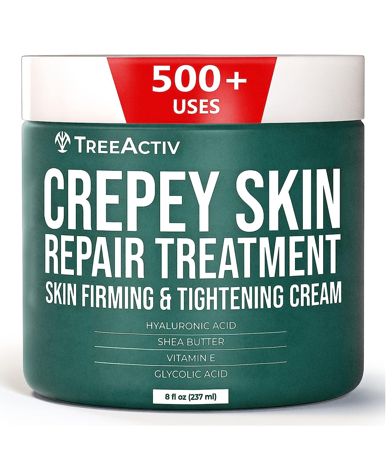 TreeActiv Crepey Skin Repair Treatment, 8 fl oz, with Hyaluronic Acid