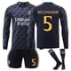 thumbnail image 1 of 23-24 Winter Real Madrid Away Football Shirt for Adults and Kids No. 5 BELLINGHAM 0 28, 1 of 2