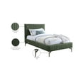 thumbnail image 2 of Meridian Furniture Gallo Green Vegan Leather Twin Bed, 2 of 9