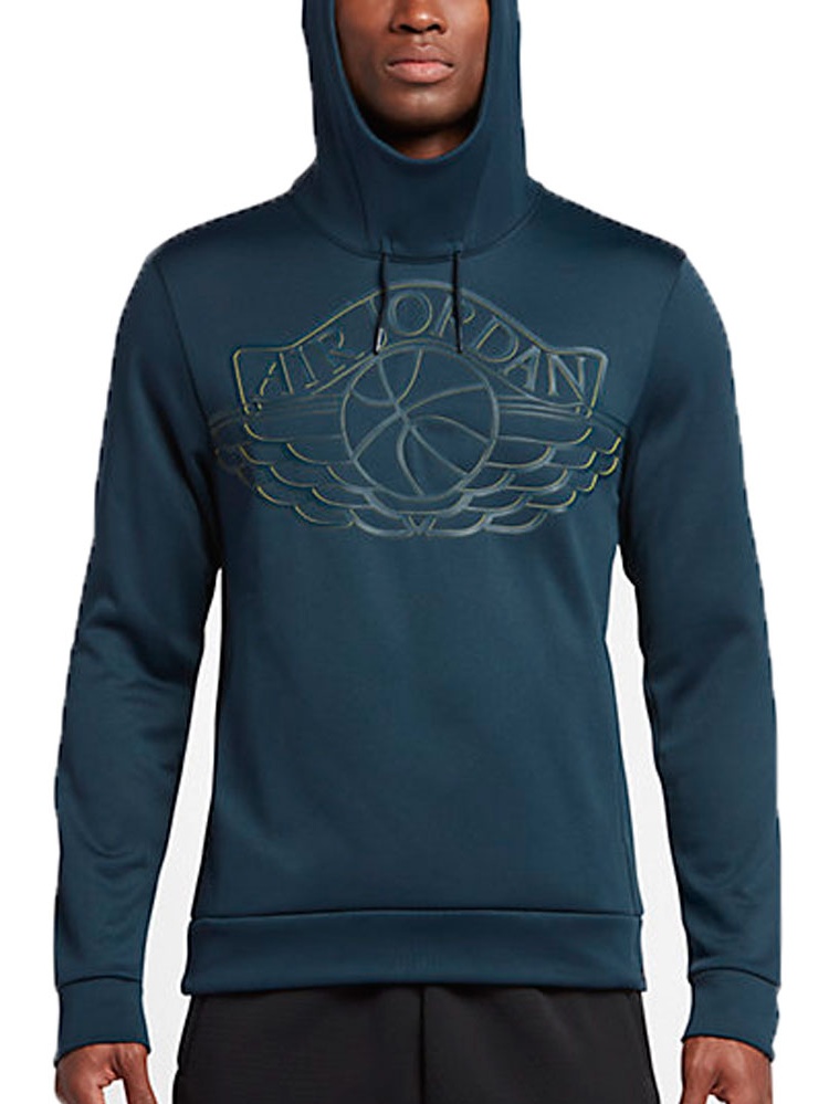 Air Jordan Wings Therma Lite Men's Hoodie Armory Navy/Yellow 831344-454 -  Walmart.com