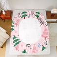 thumbnail image 5 of Feelyou Kids Christmas Full Size Sheets, Cartoon Xmas Tree Bed Sheets, Cartoon Snowflake Print Sheet Sets, Ultra Soft Home Decor, 4 Pieces, 5 of 7