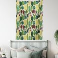thumbnail image 4 of Tropical Tapestry, Vintage Style Detailed Nature Scenery of Leaves, Wall Hanging for Bedroom Living Room Dorm Decor, 60W X 80L Inches, Beige Hunter Green Redbrown Pale Reseda Green, by Ambesonne, 4 of 5