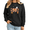 1-Black, variant on Women's I Put the BOO in Boujee Graphic Sweatshirt Playful Halloween Crewneck Pullover Long Sleeve Shirt