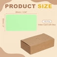 thumbnail image 2 of 3.5x2 Inch Blank Kraft Paper Note Card, 100Pcs Small Blank Paper Message Business Cards for Reminder Study DIY Craft Invitation Tag Flash Vocabulary Word, Green, 2 of 6