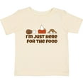 thumbnail image 3 of Inktastic I'm Just Here for the Food Boys or Girls Baby T-Shirt, 3 of 5