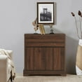 Gymax Buffet Sideboard Server Cupboard Console Table W/ Storage