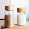 thumbnail image 4 of 1pc Milk Glass Bottle Transparent Glass Water Milk Drinking Bottle with Scale, 4 of 7