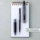 thumbnail image 2 of Bolígrafos de tinta de gel borrables PILOT Frixion retráctiles negros de 0,7 mm, 2 of 6