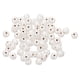 thumbnail image 2 of 100 cuentas espaciadoras de madera redondas naturales pintadas de blanco de 2,5 a 3 mm para joyería DIY 8mm, 2 of 9