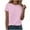 Pink, variant on GEWSEY Womens Loose Fit Tshirts Short Sleeve Summer Tops Casual Workout Yoga Tunic T Shirts Tops (Purple, M)
