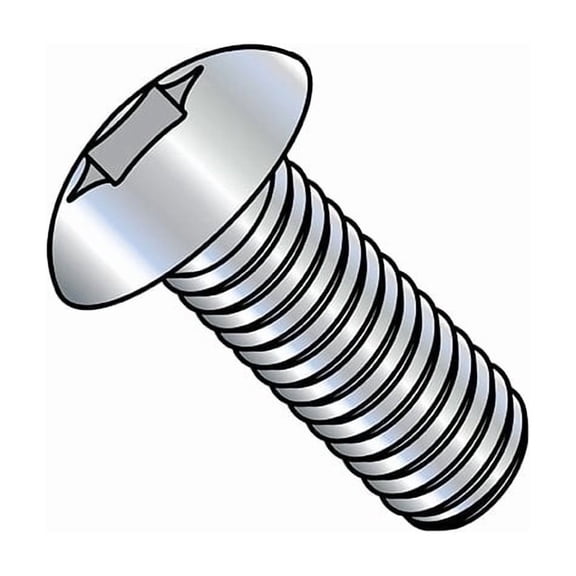 5/16"-18 x 2-1/4 in Torx Truss Machine Screw, Zinc Plated Steel, 500 PK