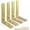 Gold, variant on Gold Heavy Duty Shelf Brackets 4 Inch, Rustic Gold Iron L Shelf Bracket, Industrial Modern Metal Floating Shelf with Hardware for DIY Open Shelving, 4 Pack