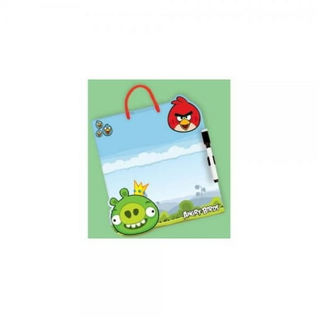 Fun-Filled Angry Birds Birthday Party Dry Erase Board Favour, Plastic