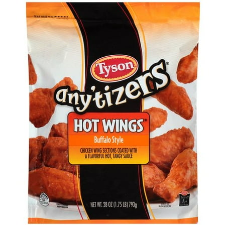 Tyson Any'tizers Buffalo Style Hot Wings, 28 oz - Walmart.com