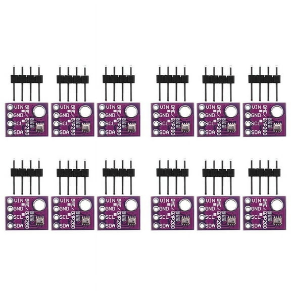 12Pcs BMP280 5V Digital Temperature Barometric Pressure Sensor Module, Temperature Sensor Atmospheric Pressure Board,12 x Digital Sensor Module,