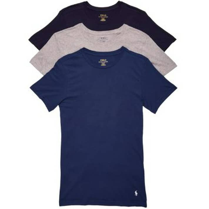 Polo Ralph Lauren Mens Classic Fit Cotton T-Shirt 3-Pack Style-RCCNP3 -  