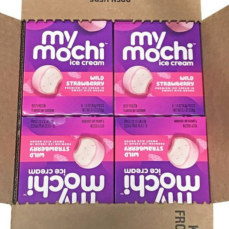 My Mochi Japanese Flavors Soft Ripe Strawberry Ice Cream, 9.1