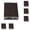 A, variant on VetlifeHome Multi sand sponge blocks are detachable, and 6 reusable sponge sandpapers are used for manual polishing of wooden metal furniture