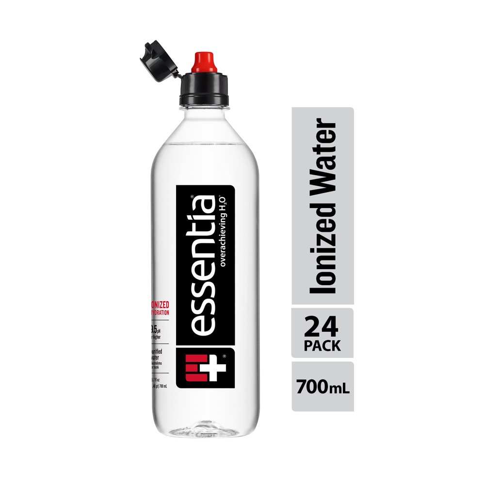 Essentia Water; 700mL Bottle; 24 pack; Ionized Alkaline Water with 9.5