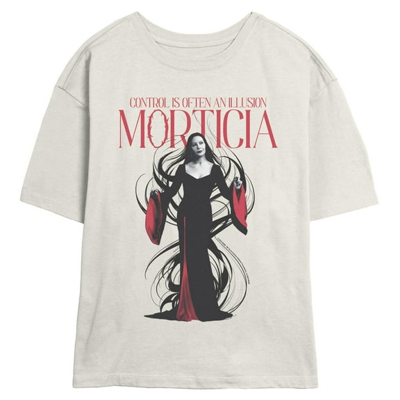 Juniors Wednesday Morticia Control T Shirt