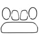 thumbnail image 5 of Lechas Traseras de Luz Trasera de la Luz Envolvente, 51137449209 Trimen Frontal de Rejilla Frontal 5 PCS Negro negro para F55 F55 F56 F57 LCI2 2022-2024, 5 of 7