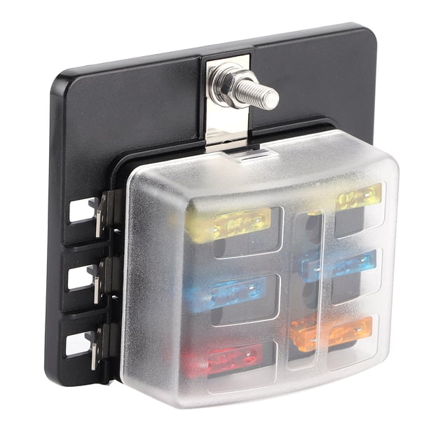 Caja de fusibles Caja de fusibles de 6 vías Soportes de bloque de fusibles de hoja Caja de fusibles de terminal Caja de fusibles con indicador LED Caja de fusibles para automóvil Fyydes Descripción de la referencia