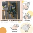thumbnail image 6 of Marble Flannel Fleece Blanket,Abstract Blue Marble Fake Stone Liquid Gold Foil Ultra-Soft Microfiber Throw Blanket for Bedroom Living Couch Sofa Kids Adults Decor 40x50in, 6 of 6
