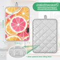 thumbnail image 6 of Yayeee Pot Holders Kitchen Heat Resistant with Pocket 7"x9.8" Cotton Oven Cooking Hot Pads, Pink Grapefruit Slices, 6 of 7