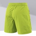 thumbnail image 5 of Dagugfen Cargo Shorts for Men Drawstring Elastic Waist Solid Color Loose Outdoor Sports Running Shorts, 5 of 5