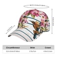 thumbnail image 5 of Goofa Bird and Floral Printed Baseball Cap for Men and Women - Adjustable Unisex Hat for Sports and Casual Wear,Sun protection Casual Outdoor Everyday Fashion Cap, 5 of 9