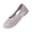 Gray, variant on Women's Hollow-Out Slip-On Mary Jane, Waterproof Breathable Work Nurses Flats, Casual Indoor Outdoor Everyday Cutout Loafers White