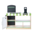 thumbnail image 6 of Teamson Kids Cashier Austin Interactive Cashier Checkout Stand, Wooden Play Register with Conveyor Belt, Shelves, Cooler & 26 Accessories, 6 of 17